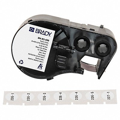 BRADY M483499 Precut Label Cartridge White Matte