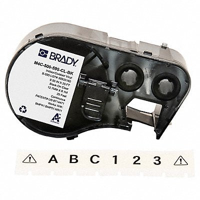 BRADY M4C500595CLBK Continuous Label Cartridge Clear Gloss