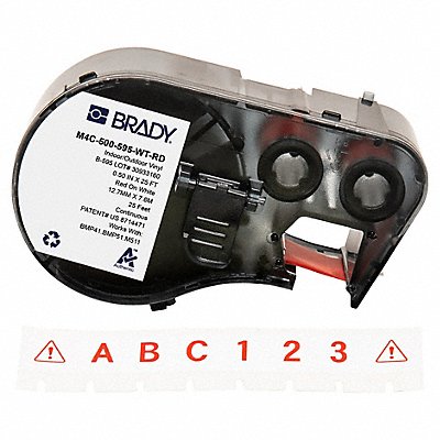 BRADY M4C500595WTRD Continuous Label Cartridge White Gloss