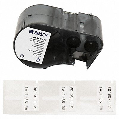 BRADY M501425FT Label Cartridge Polypropylene White Matte