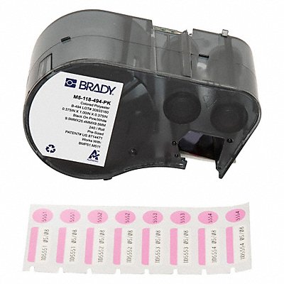 BRADY M5118494PK Label and Ribbon Cartridge Polyester