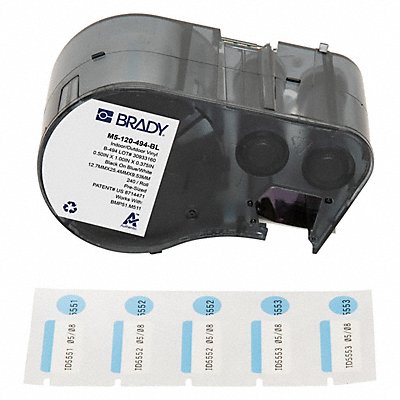 BRADY M5120494BL Label and Ribbon Cartridge Polyester
