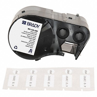 BRADY M5120499 Precut Label Cartridge White Matte