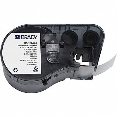 BRADY M5127481 Label and Ribbon Cartridge Polyester