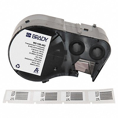 BRADY M5156492 Precut Label Cartridge White Matte