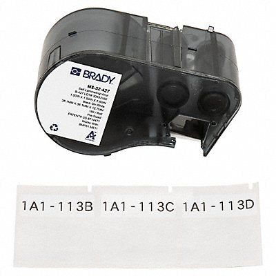 BRADY M532427 Precut Label Roll Cartridge Clear/White