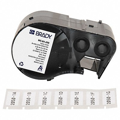 BRADY M584499 Precut Label Cartridge White Matte
