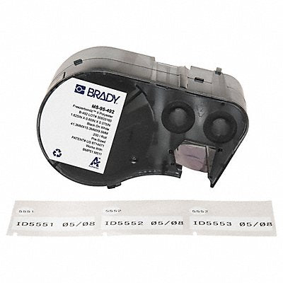 BRADY M595492 Precut Label Cartridge White Matte