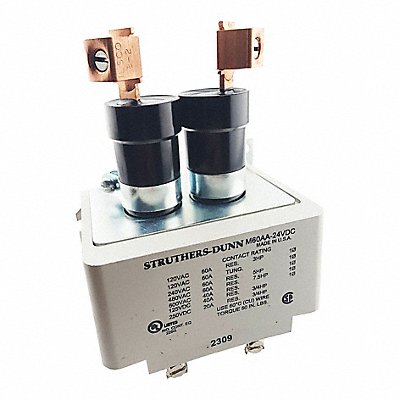 STRUTHERS-DUNN M60AA24VDC Mercury Displacement Contactor 2NO 24VDC