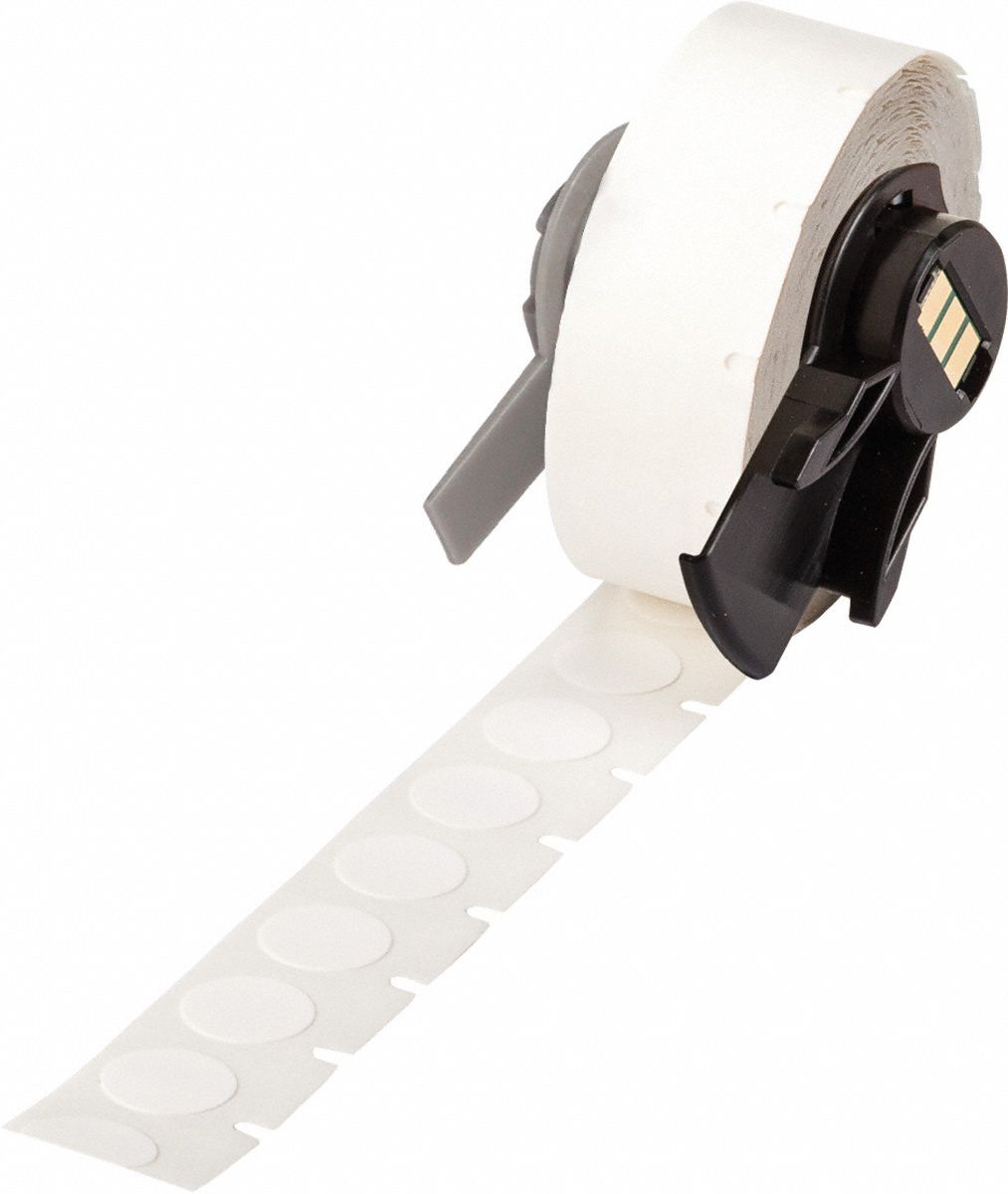 BRADY M683492 Label Color White 1/2 W 1/2 H