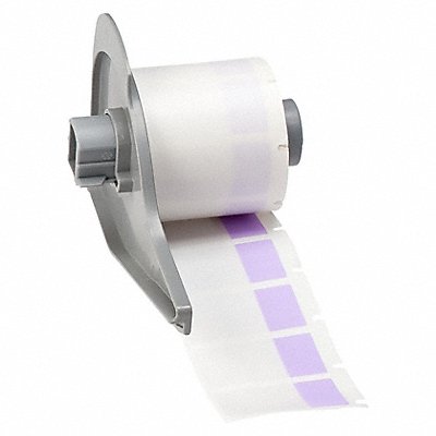 BRADY M730427PL Label 3/4 in W Clear Purple