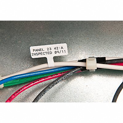 BRADY M716498 Label Vinyl Semi-Gloss 3/8 W