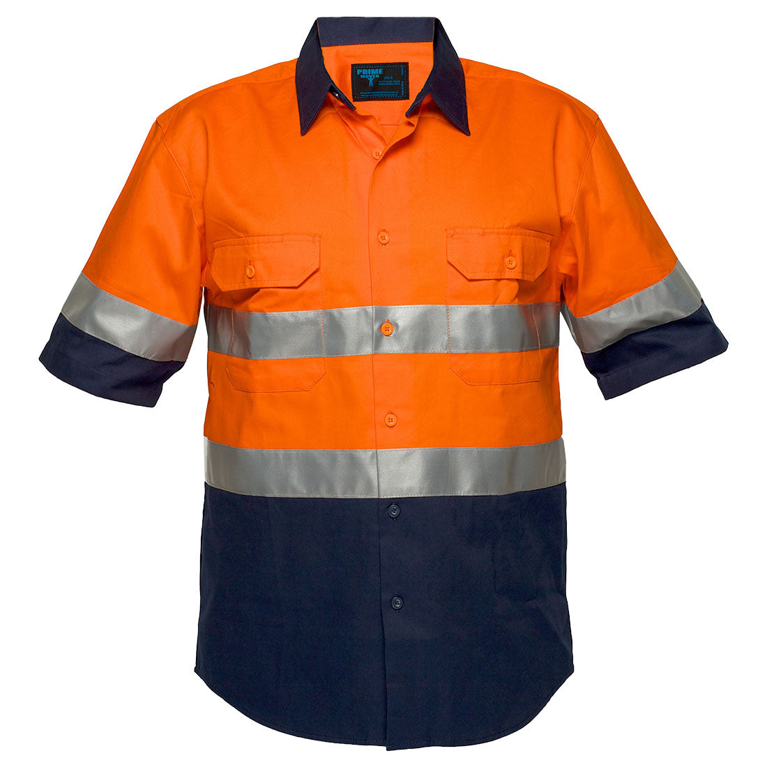 Portwest MA102 Hi-Vis Two Tone Regular Weight Short Sleeve Shirt with Tape
