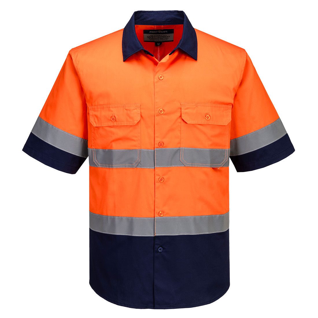 Portwest MA402 Industrial Hi-Vis Lightweight Contrast Shirt S/S