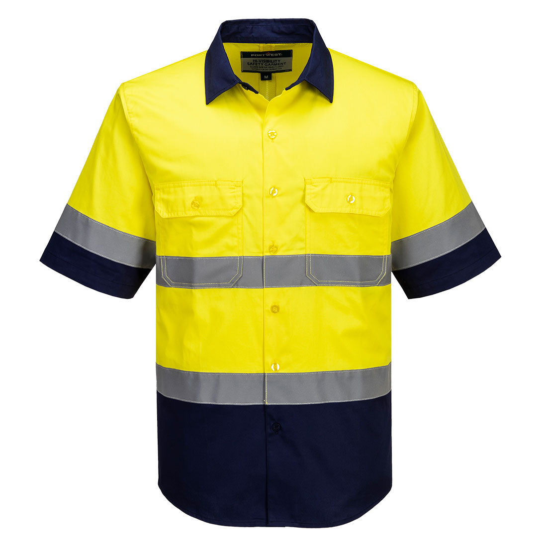 Portwest MA402 Industrial Hi-Vis Lightweight Contrast Shirt S/S
