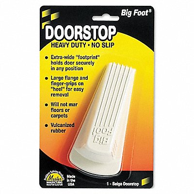 MASTER Castor 900 Doorstop Nonslip Rubber Beige
