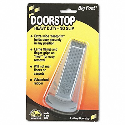 MASTER Castor 941 Doorstop Nonslip Rubber Grey