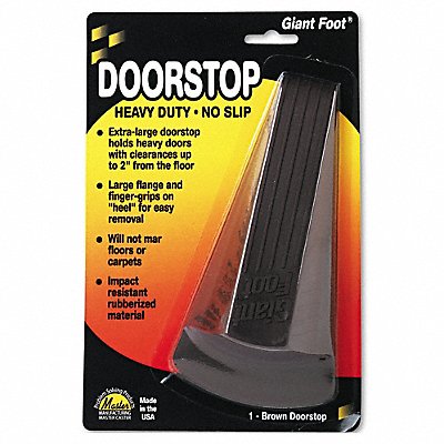 MASTER Castor 964 Giant Doorstop Nonslip Rubber Brown