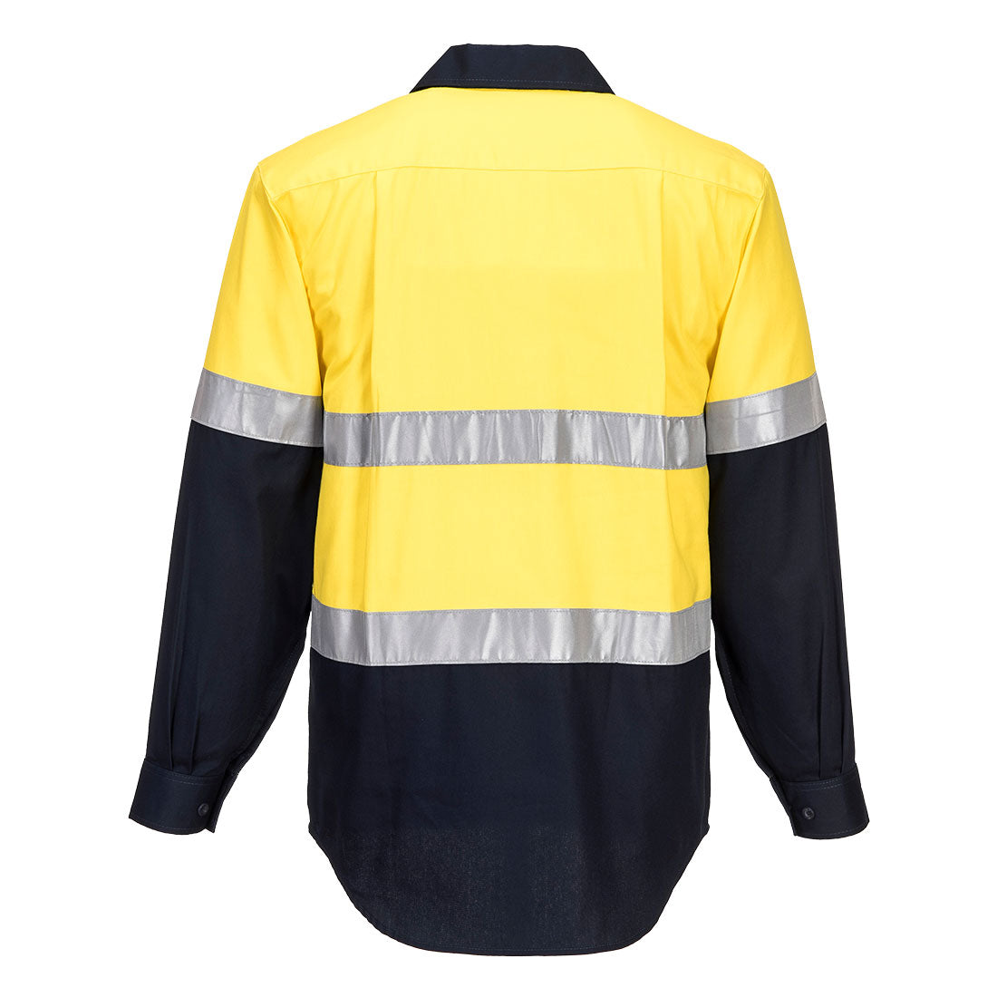 Portwest MC101 Hobart Hi-Vis Contrast 1/2 Button Shirt L/S