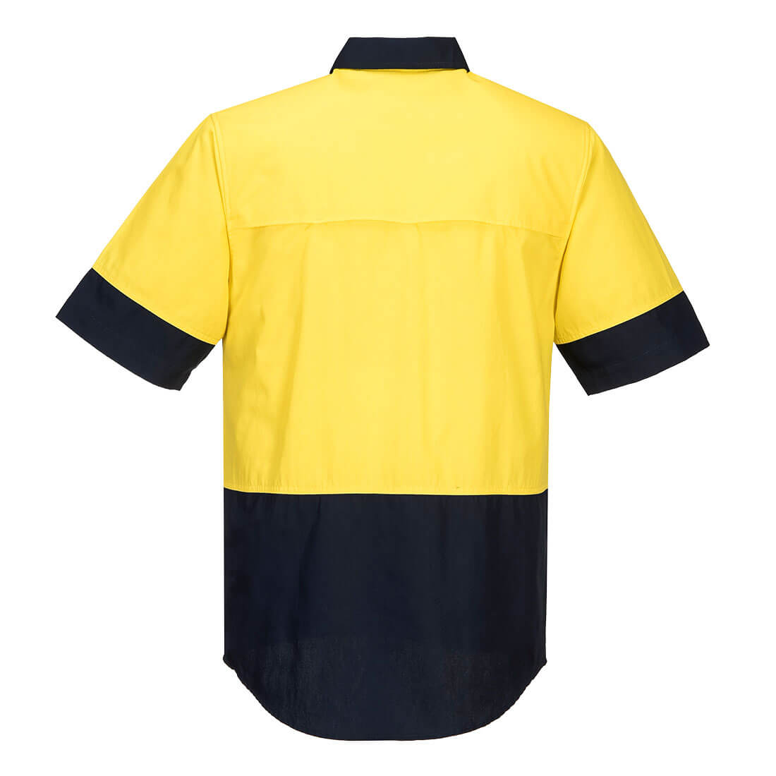 Portwest MC802 Canberra Hi-Vis Lightweight Contrast 1/2 Button Class D Shirt S/S