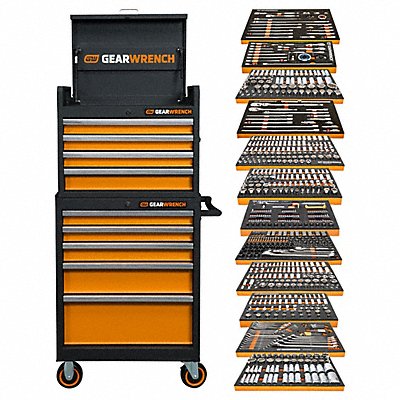 GEARWRENCH MEGAMODPRO Mech Tool Set 791 PC Mod Trays Storage