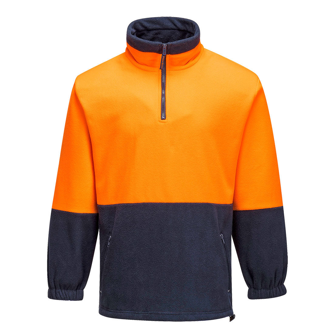 Portwest MF115 Hi-Vis Contrast 1/4 Zip Class D Polar Fleece