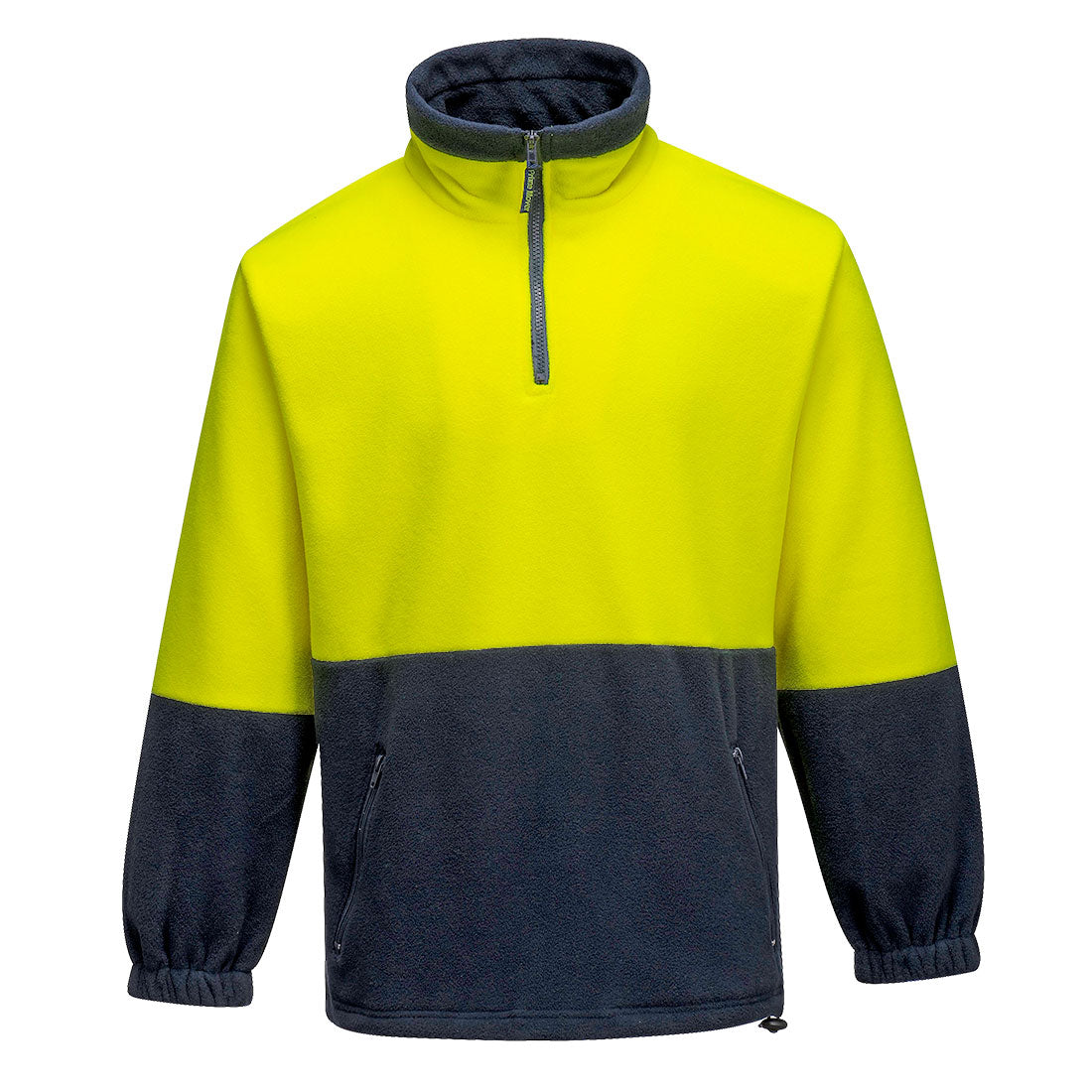 Portwest MF115 Hi-Vis Contrast 1/4 Zip Class D Polar Fleece