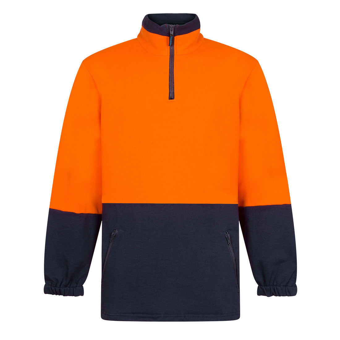 Portwest MF515 Hi-Vis Contrast 1/4 Zip Class D Brush Fleece
