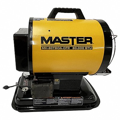MASTER MH80TBOAOFR Portable Oil and Kerosene Torpedo Heater
