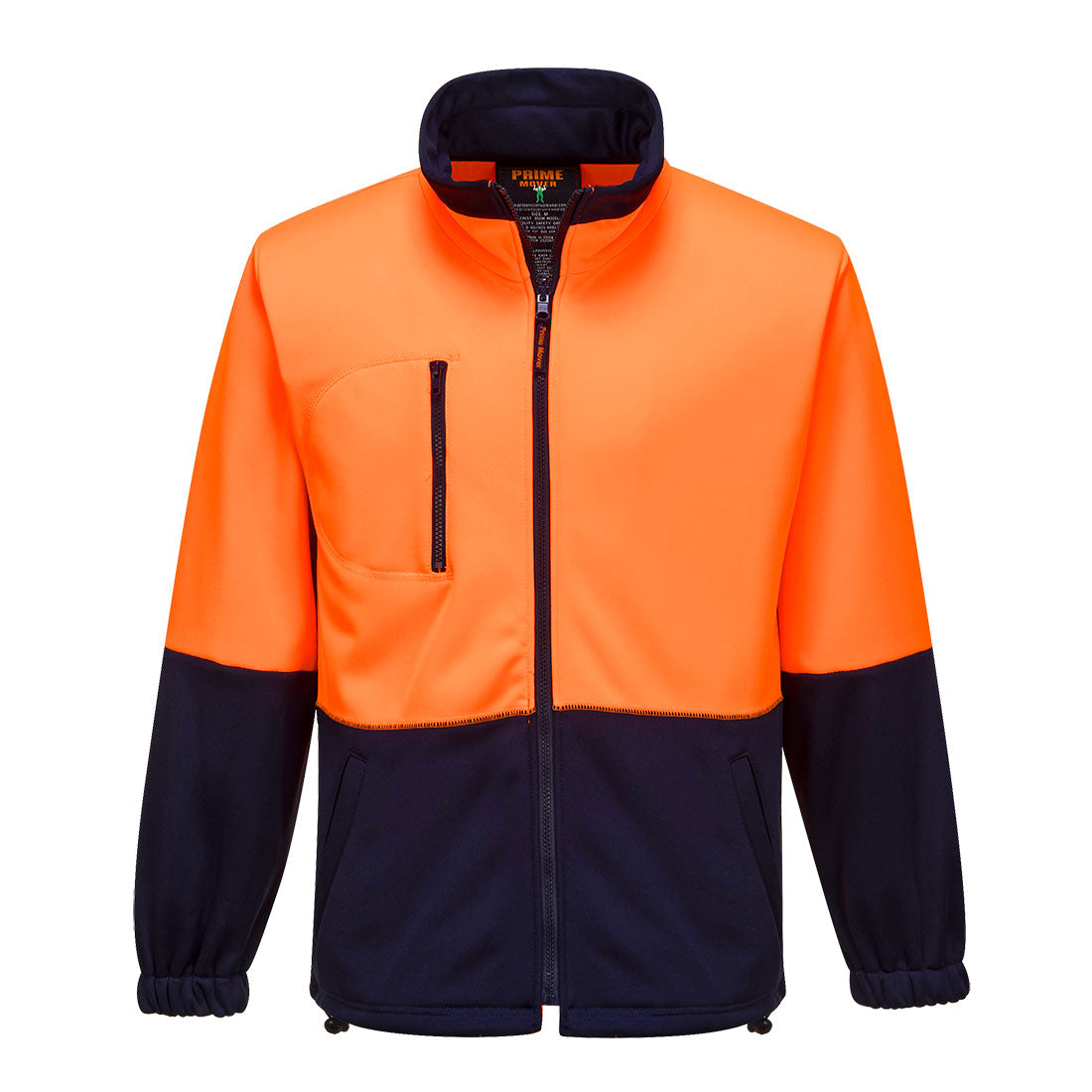 Portwest MH315 Hi-Vis Water Repellent Contrast Zipped Class D Brush Fleece