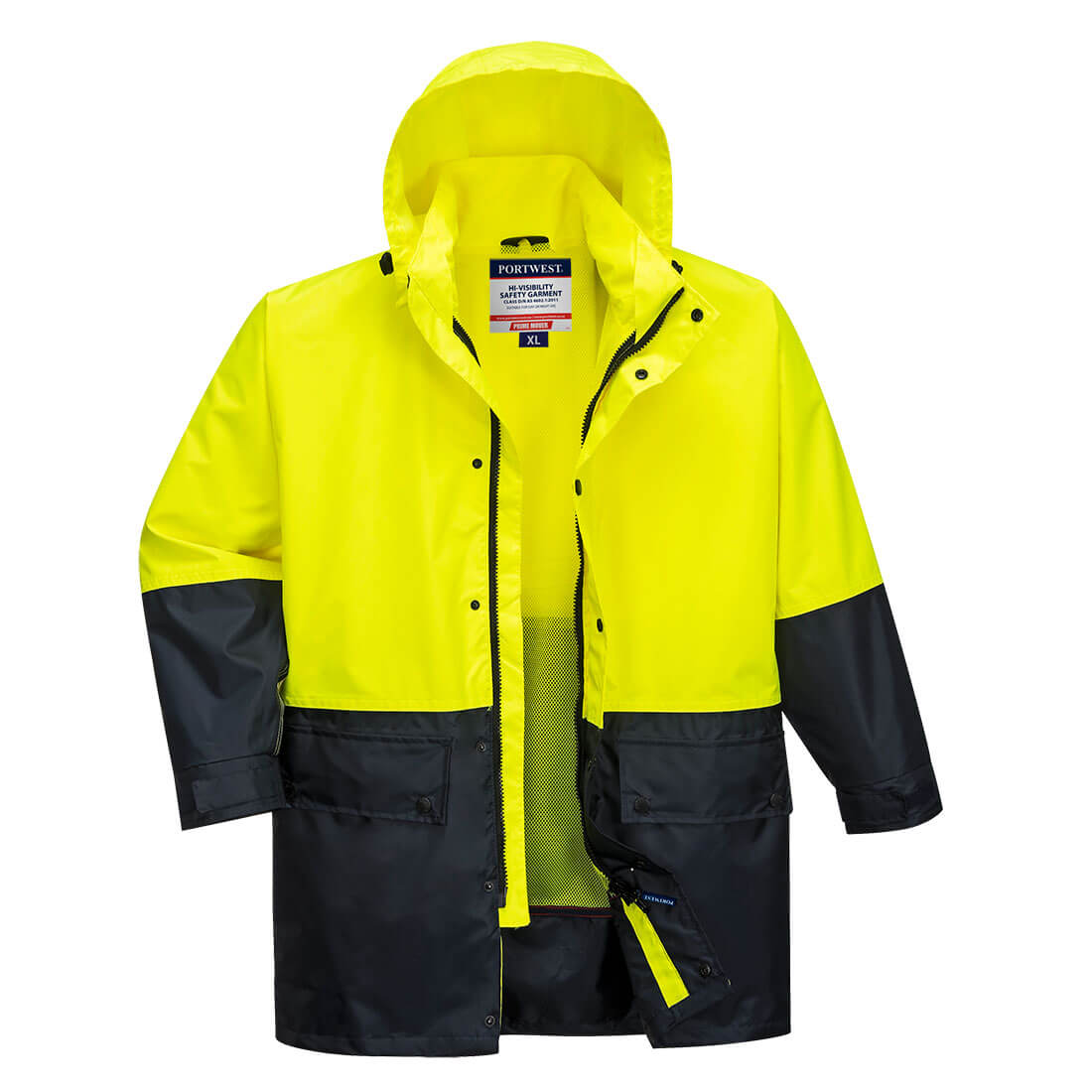 Portwest MJ206 Kimberley Hi-Vis Contrast Class D Rain Traffic Jacket