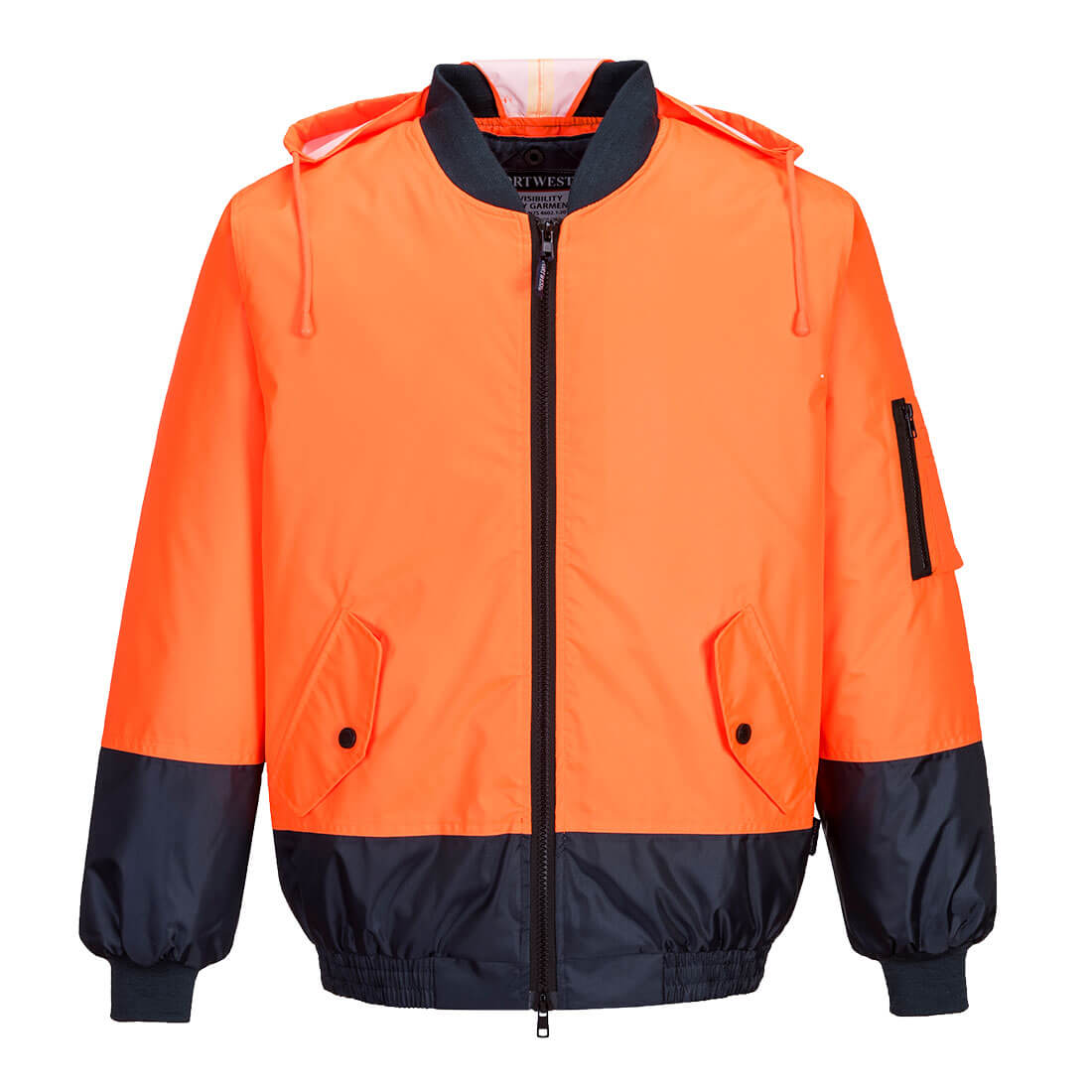 Portwest MJ304 Hi-Vis Contrast Class D Bomber Jacket