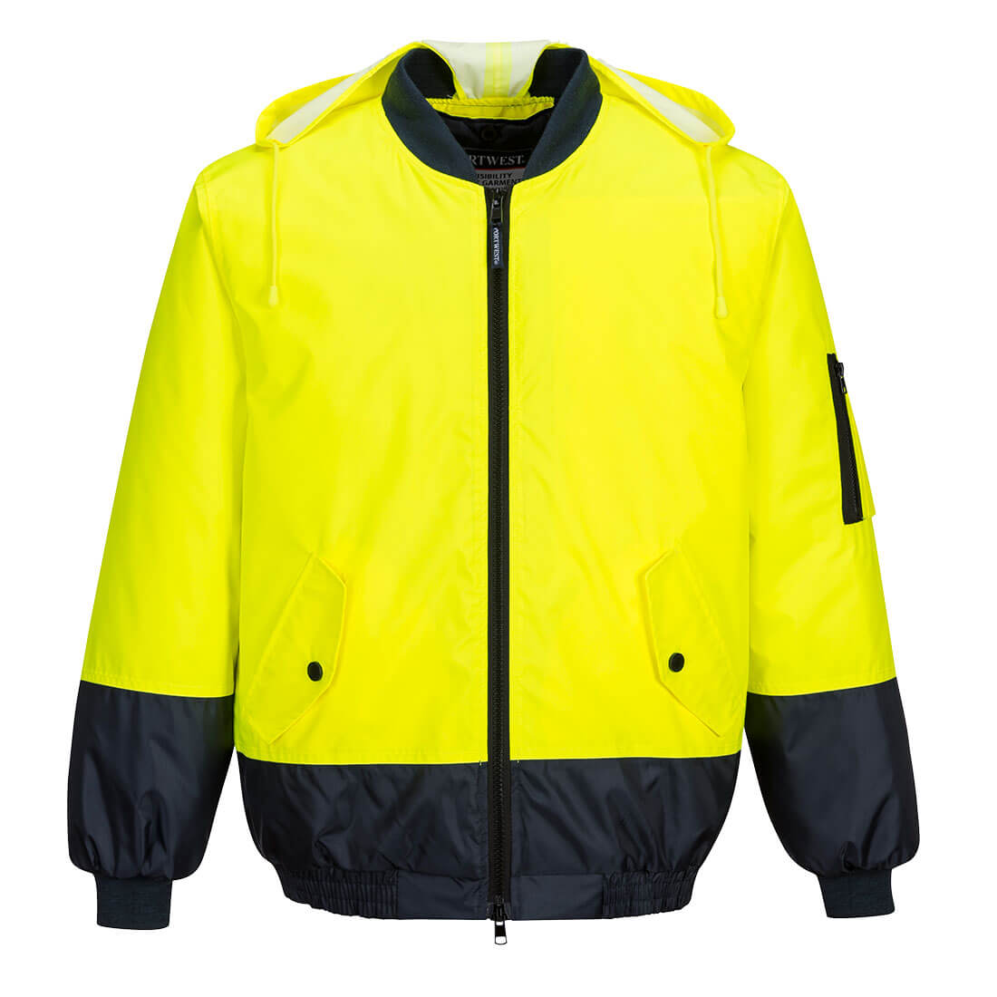 Portwest MJ304 Hi-Vis Contrast Class D Bomber Jacket