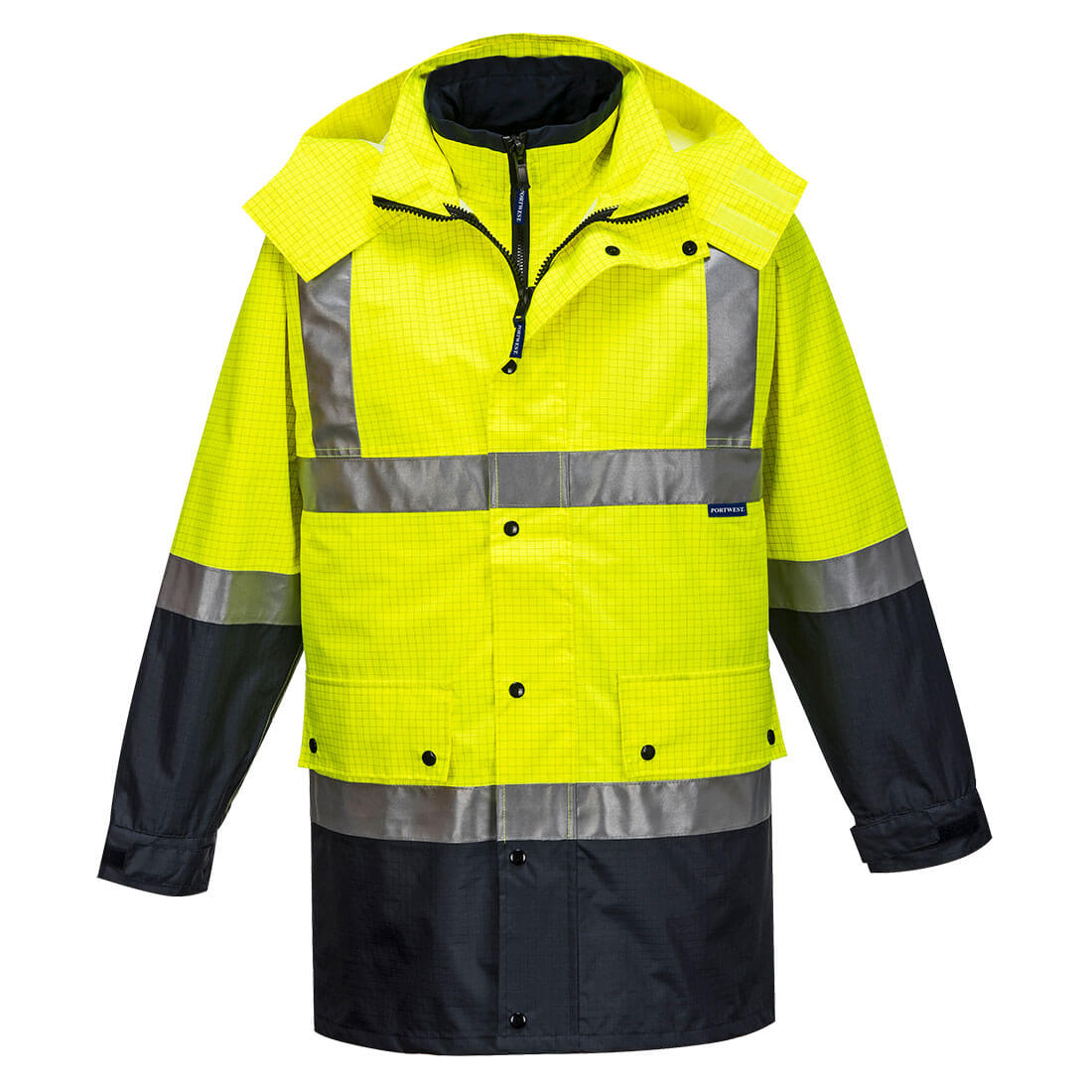 Portwest MJ887 Mackay Hi-Vis Anti-Static 4-in-1 Jacket
