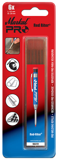 Marker ML-96272 Markal Pro Refills Red pk6