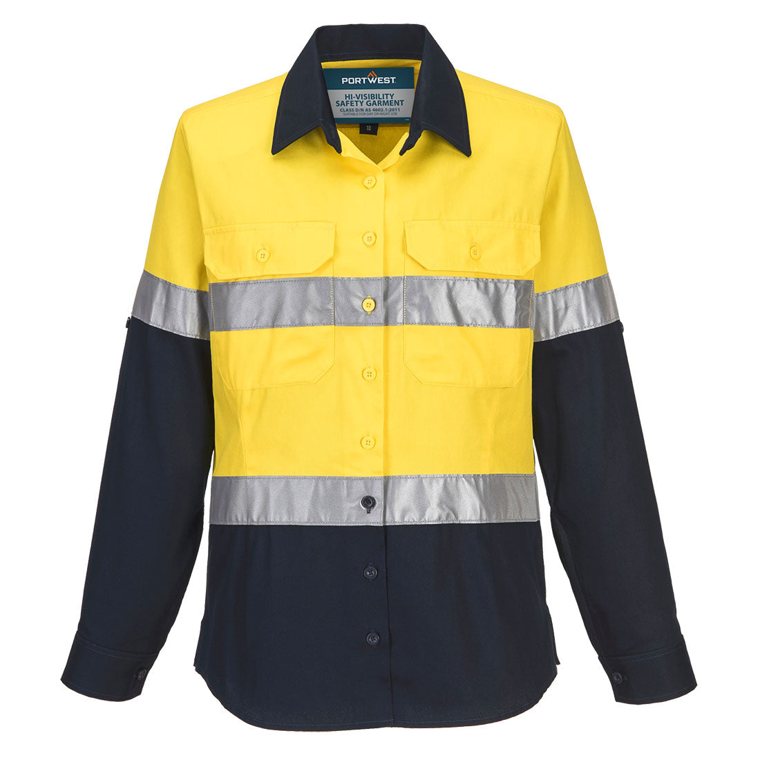 Portwest ML108 Hi-Vis Women's Contrast Shirt L/S