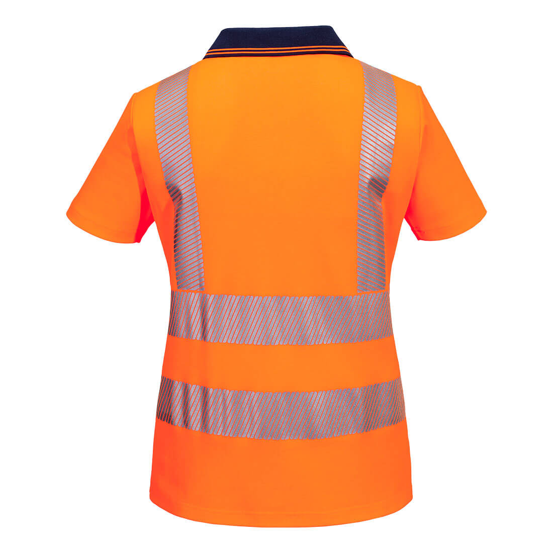 Portwest ML210 Hi-Vis Womens Cotton Comfort Contrast Polo Shirt S/S