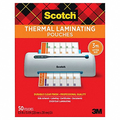 SCOTCH TP385450 Pouch Thermal 3 mm Clear PK50