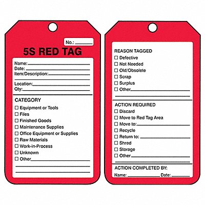 ACCUFORM MMT105CTP Safety Tag 5 3/4in H 3 1/4in W PK25