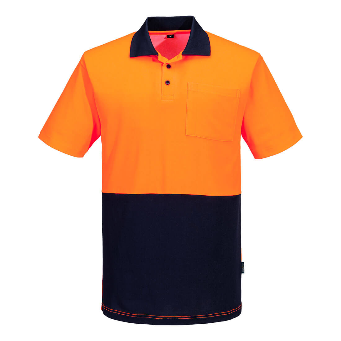 Portwest MP415 Hi-Vis Cotton Comfort Contrast Class D Polo Shirt S/S