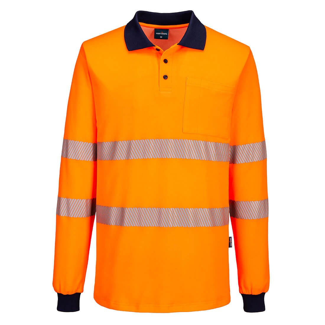 Portwest MP614 Hi-Vis Cotton Comfort Polo Shirt L/S