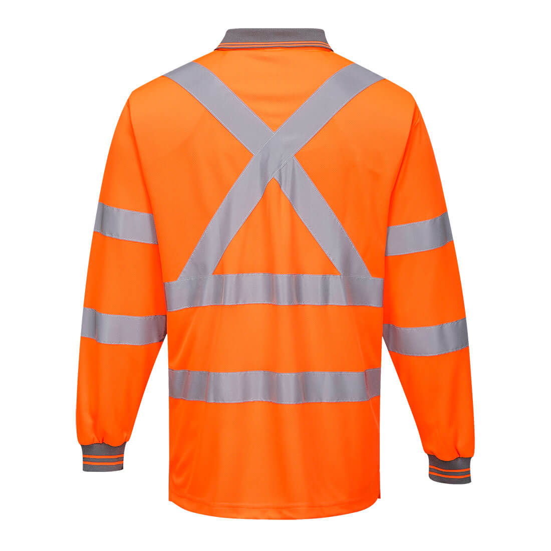 Portwest MP713 Hi-Vis X Back Polo Shirt L/S