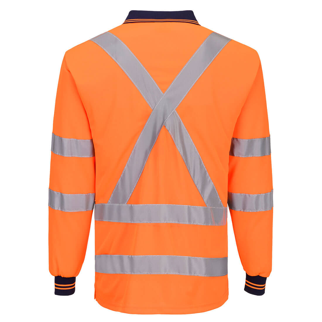 Portwest MP713 Hi-Vis X Back Polo Shirt L/S