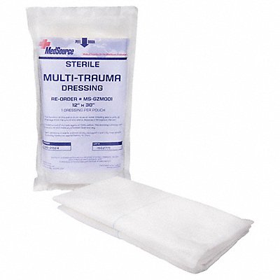 MEDSOURCE MSGZM00150 Trauma Dressing White 30 L 12 W PK50