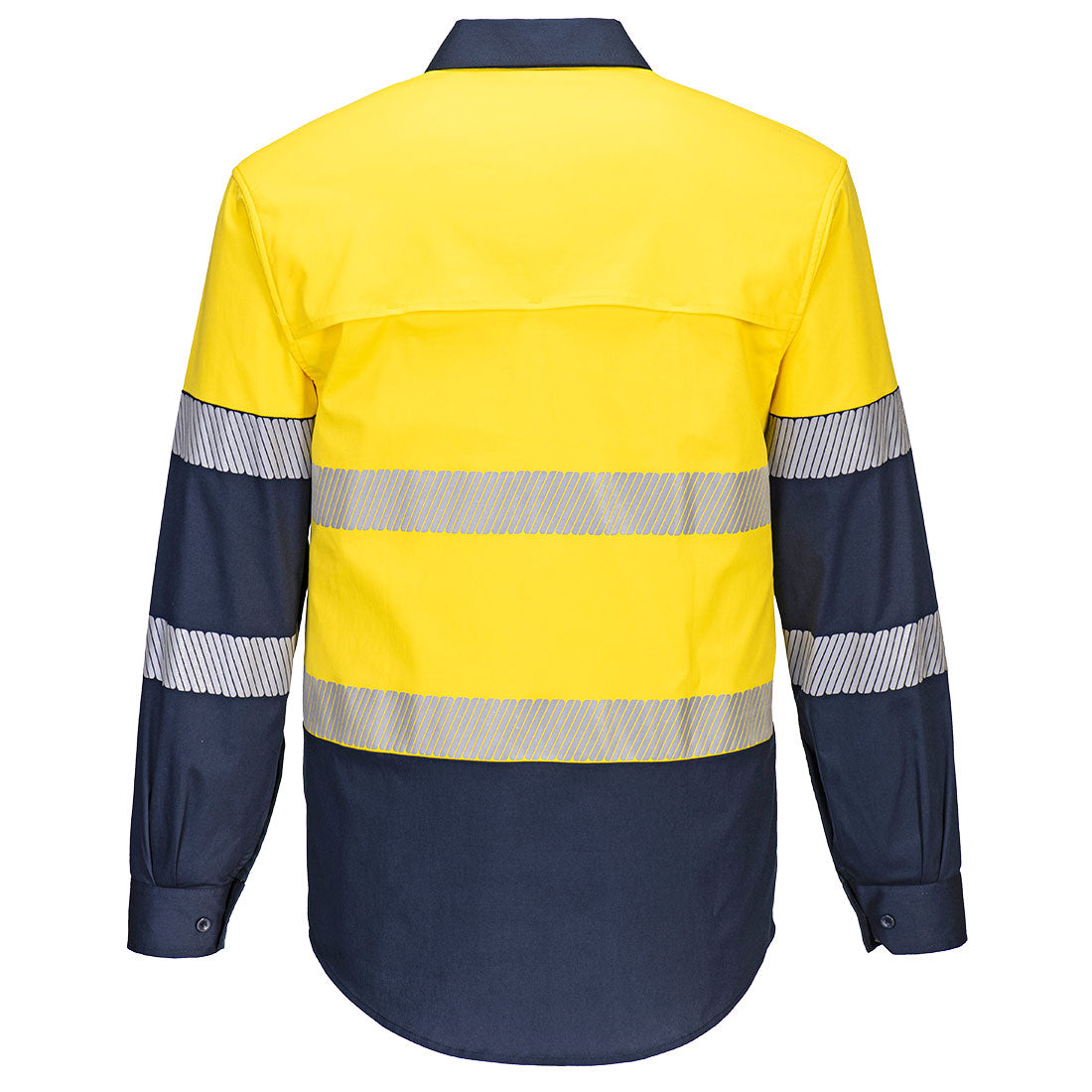 Portwest MS105 Hi-Vis Stretch Contrast Shirt L/S