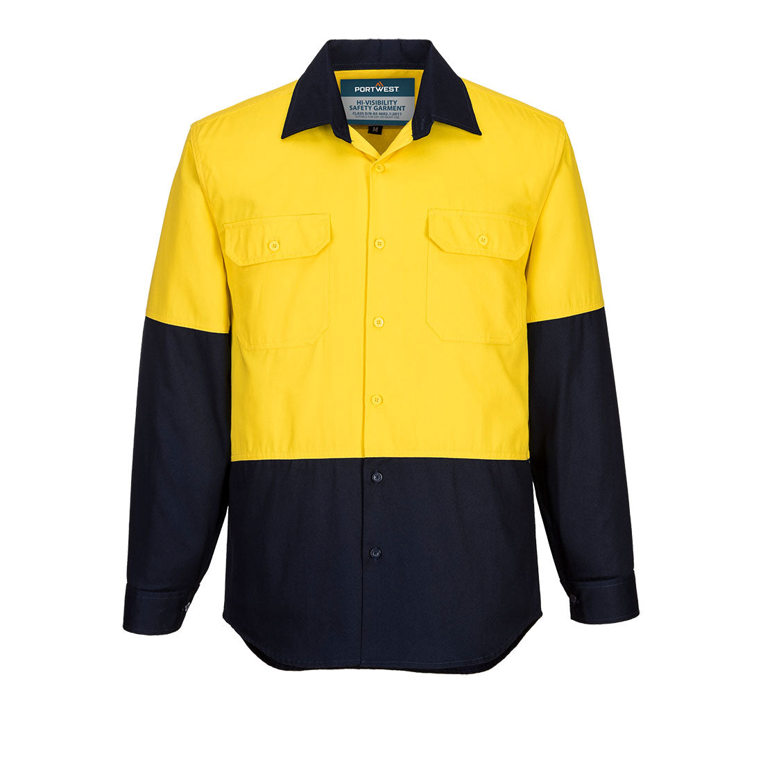 Portwest MS901 Canberra Hi-Vis Contrast Class D Shirt L/S