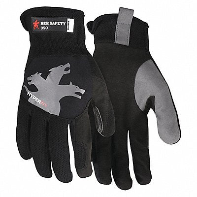 MCR SAFETY 950L Mechanics Glove L Full Finger PR