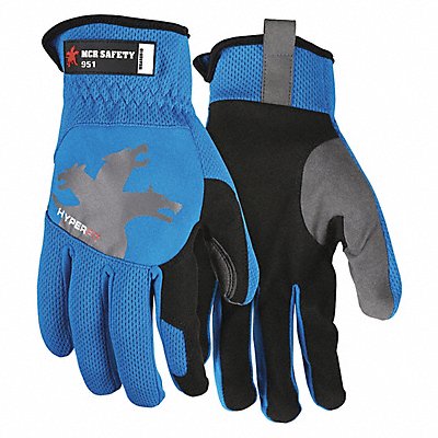 MCR SAFETY 951L Mechanics Glove L Full Finger PR
