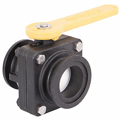 BANJO MVS220CF Manual 2-Way Ball Valve Flange Polypropylene