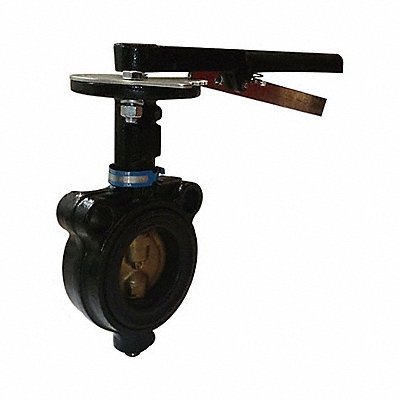 MILWAUKEE VALVE MW222B6 Butterfly Valve Wafer 6 In CI Buna Liner